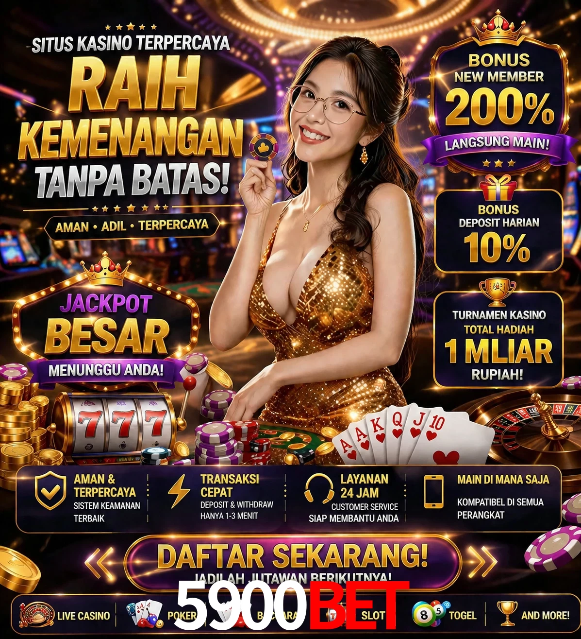 Roleta e blackjack 5900BET